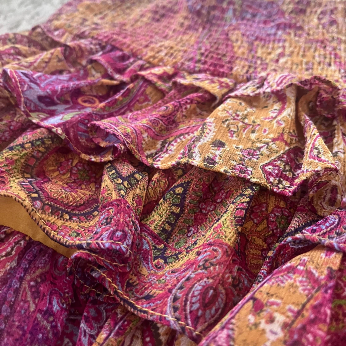 Paisleymönstrad volangkjol från Zara - 3