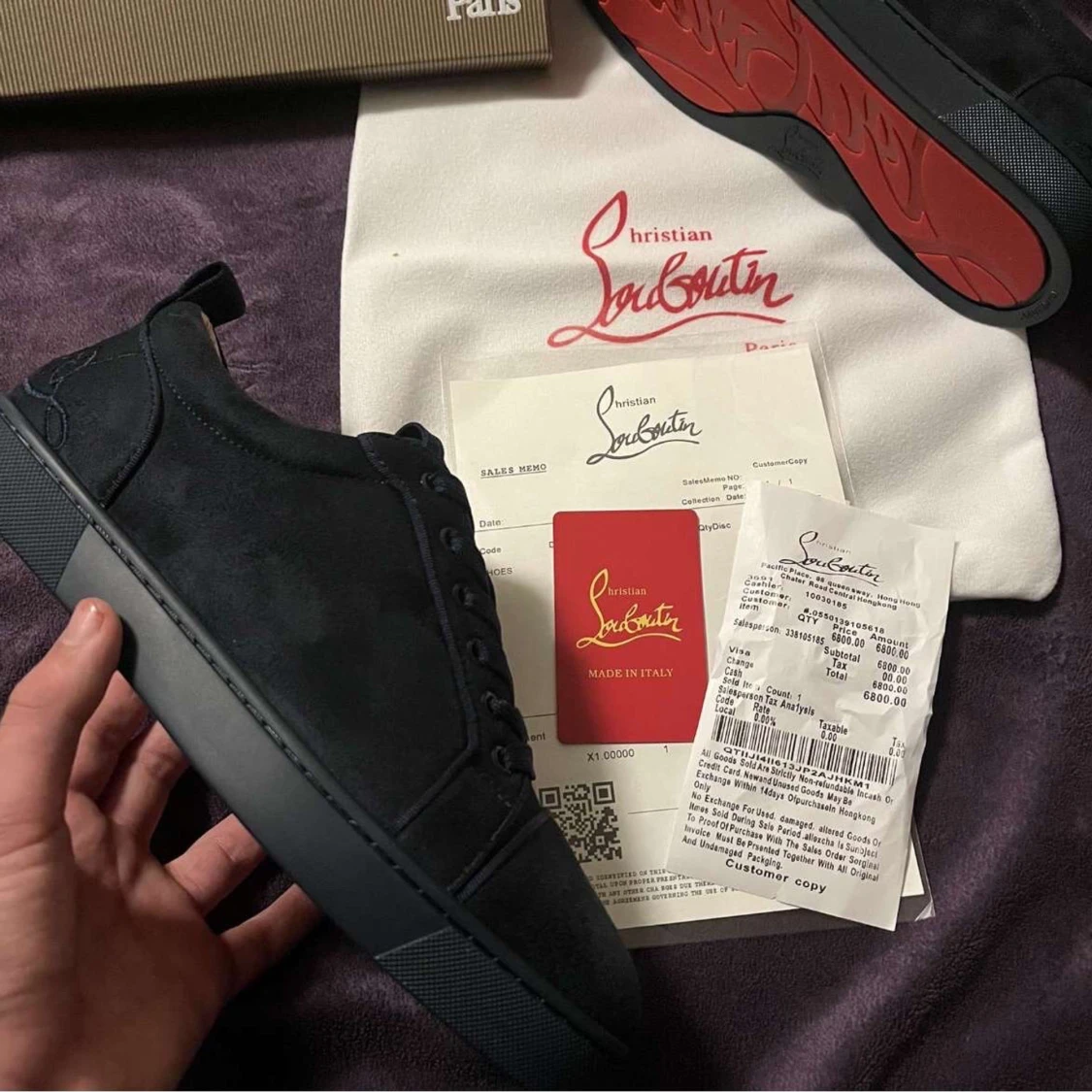 Svarta sneakers från Christian Louboutin - 1