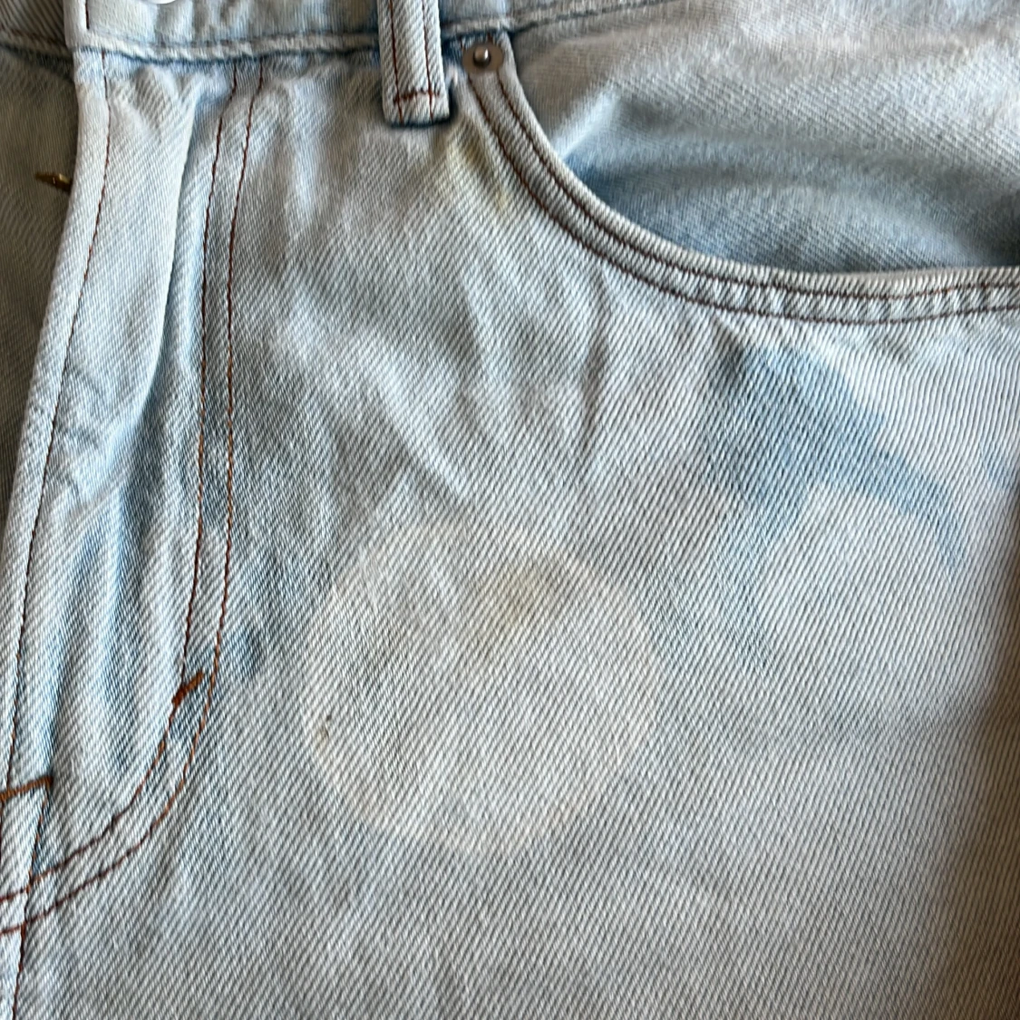 Ljusblå jeansshorts från H&M - 2