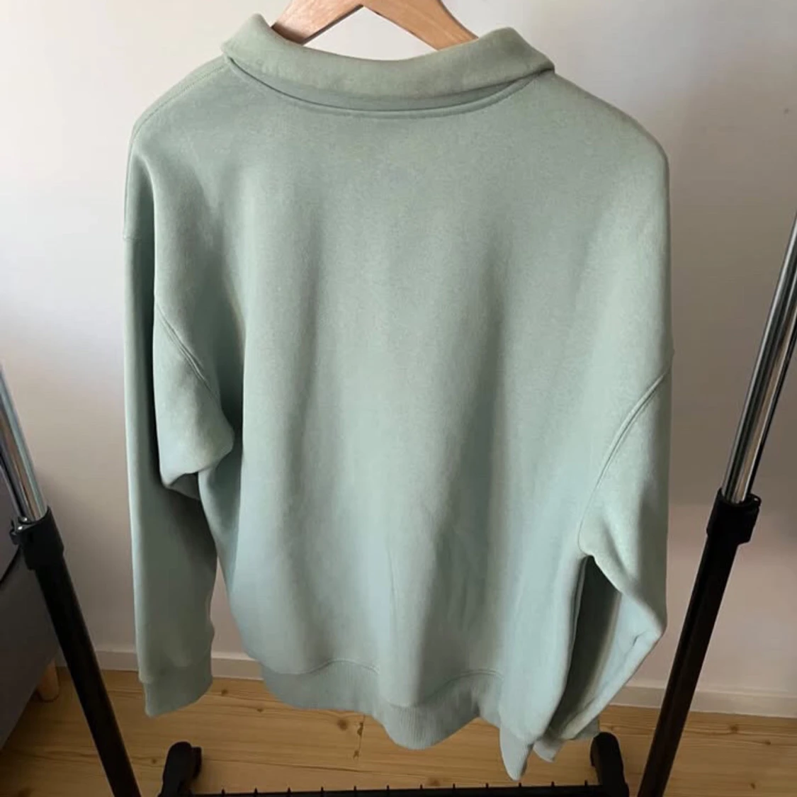 Halv Zip Tröja ljusgrön - 2