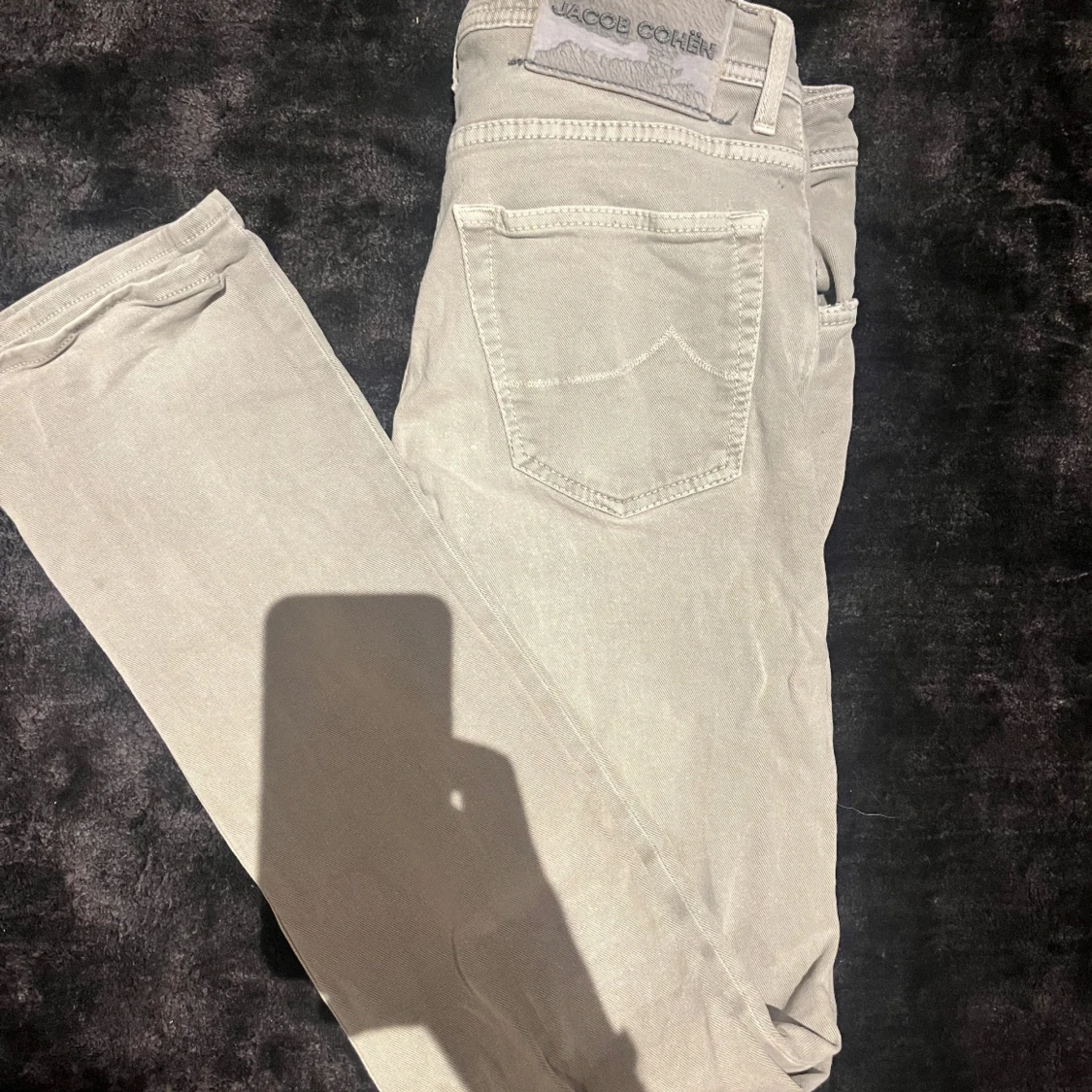 Beige jeans från Jacob Cohën, stl 32 - 2