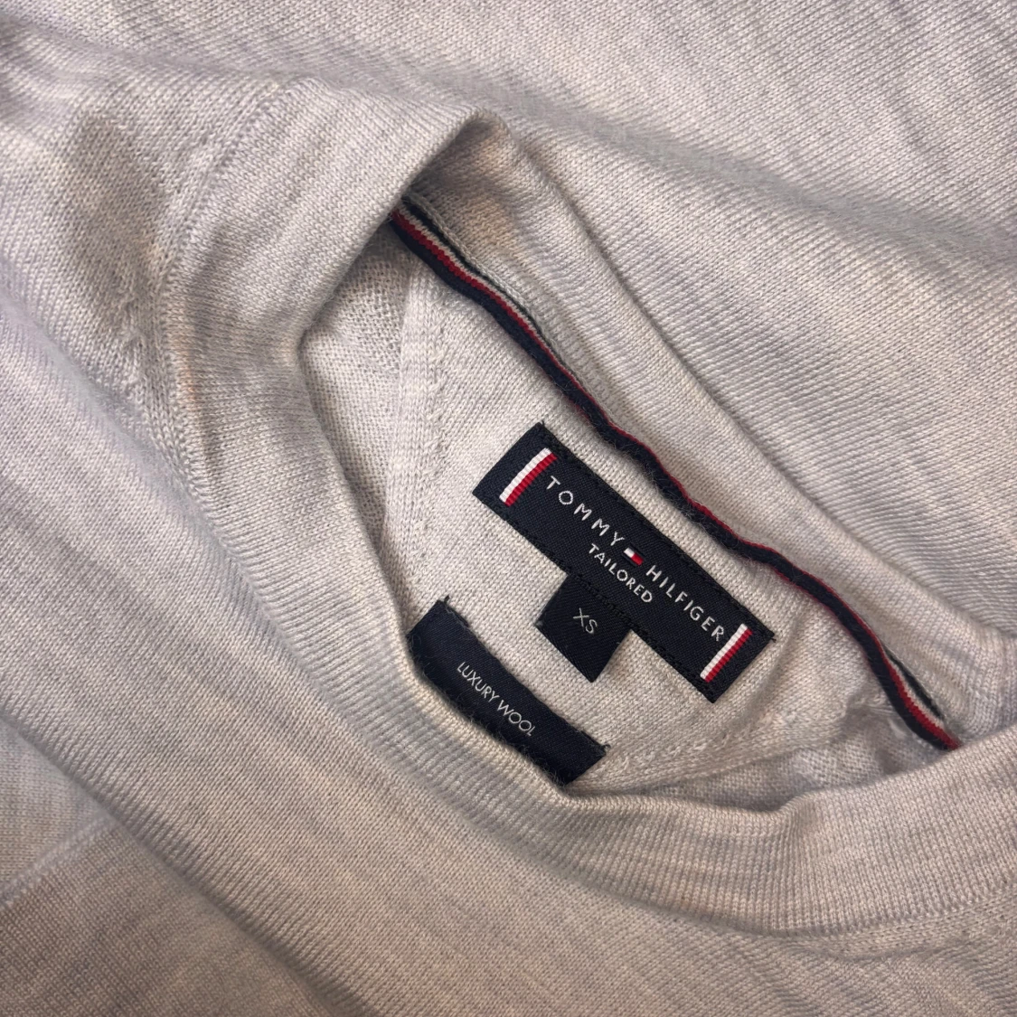 Ljusgrå ulltröja Tommy Hilfiger XS - 2