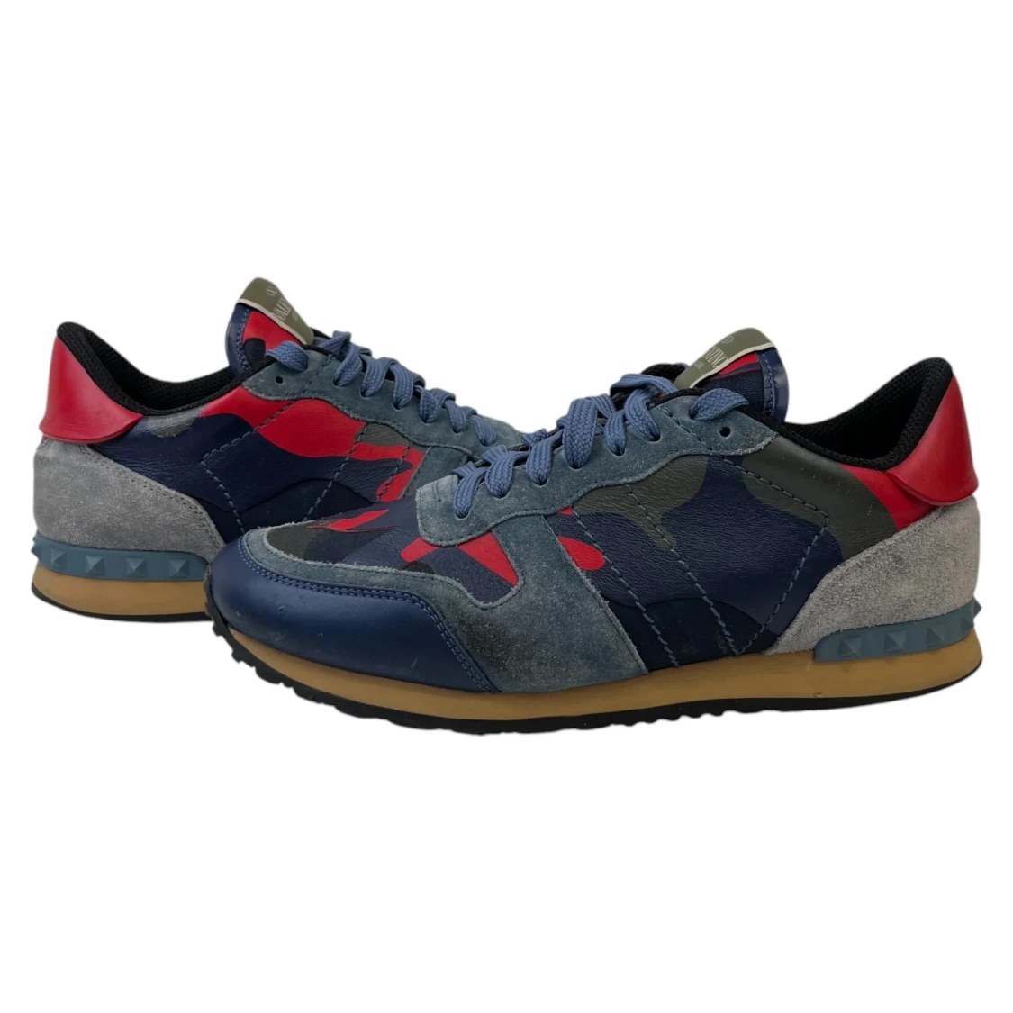 Valentino Rockrunner sneakers i blått och rött - 2