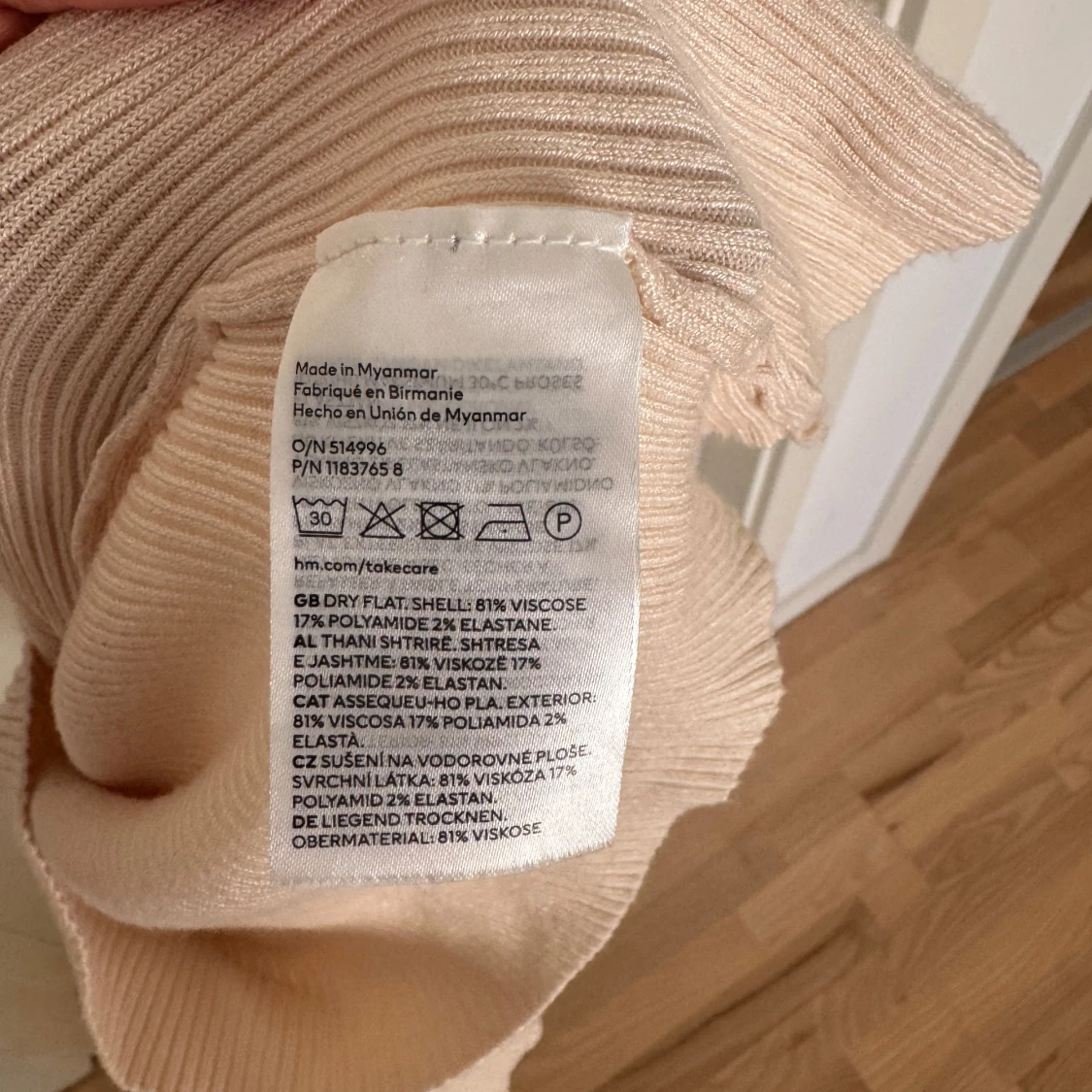 Beige ribbad tröja från H&M - 4