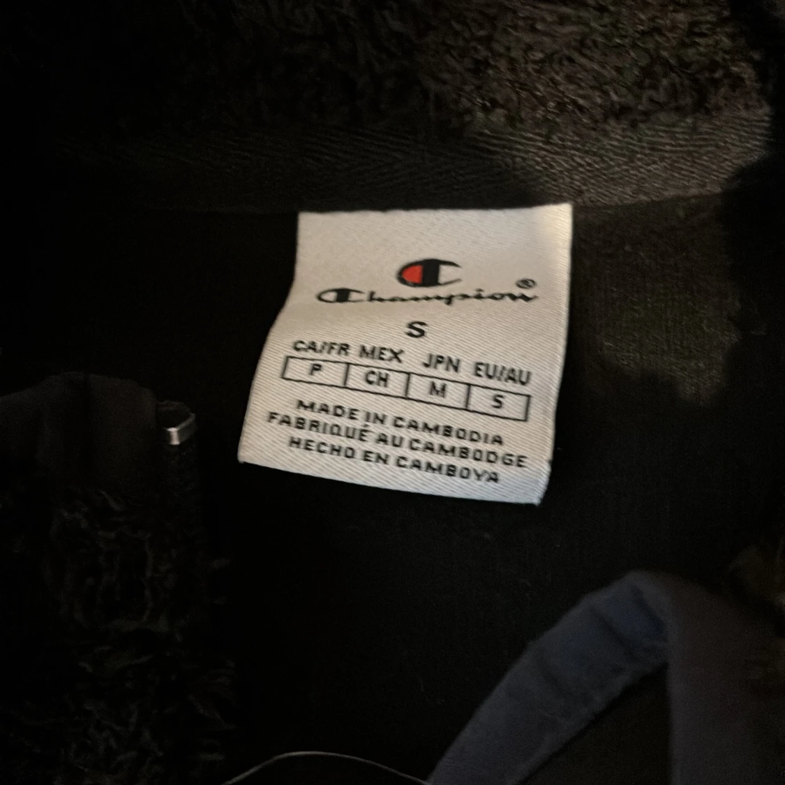 Svart fleece half zip från Champion - 2