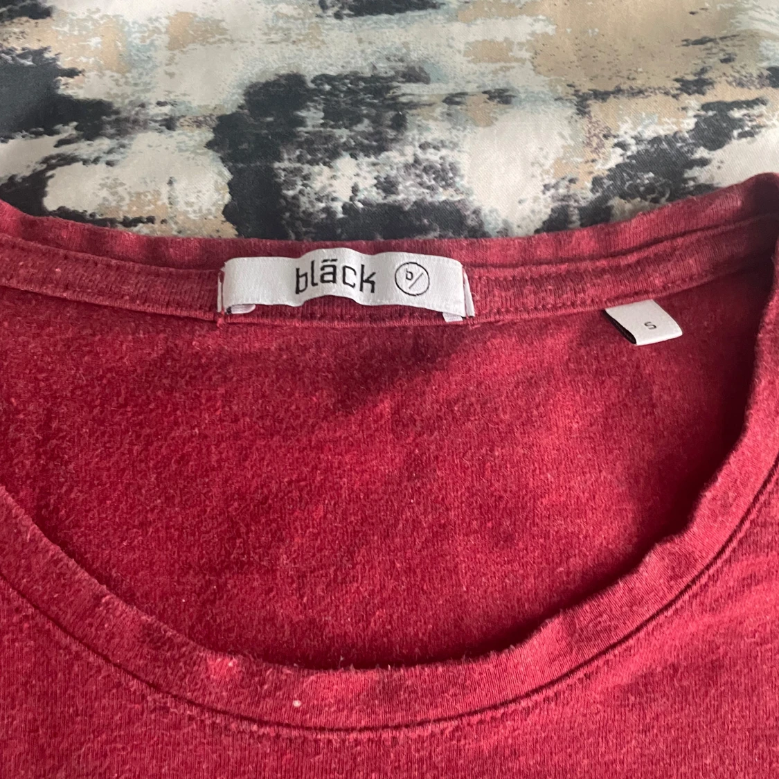 Röd t-shirt från Bläck i bomull - 1