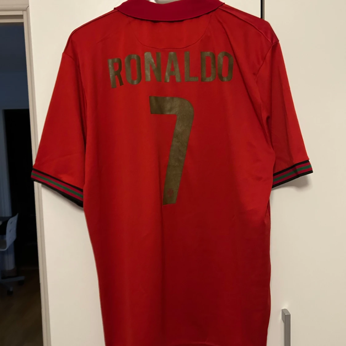 Portugal Ronaldo 7 Nike fotbollströja röd - 1