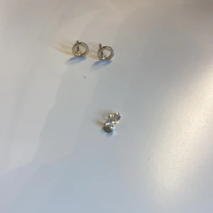 Silverfärgade cirkelörhängen - Snygga örhängen i silverfärg med minimalistisk cirkelform och liten sten i mitten. Perfekta för dig som gillar stilrena smycken med en modern touch. Lätta att matcha med olika outfits och passar både till vardags och när du vill känna dig extra fin.