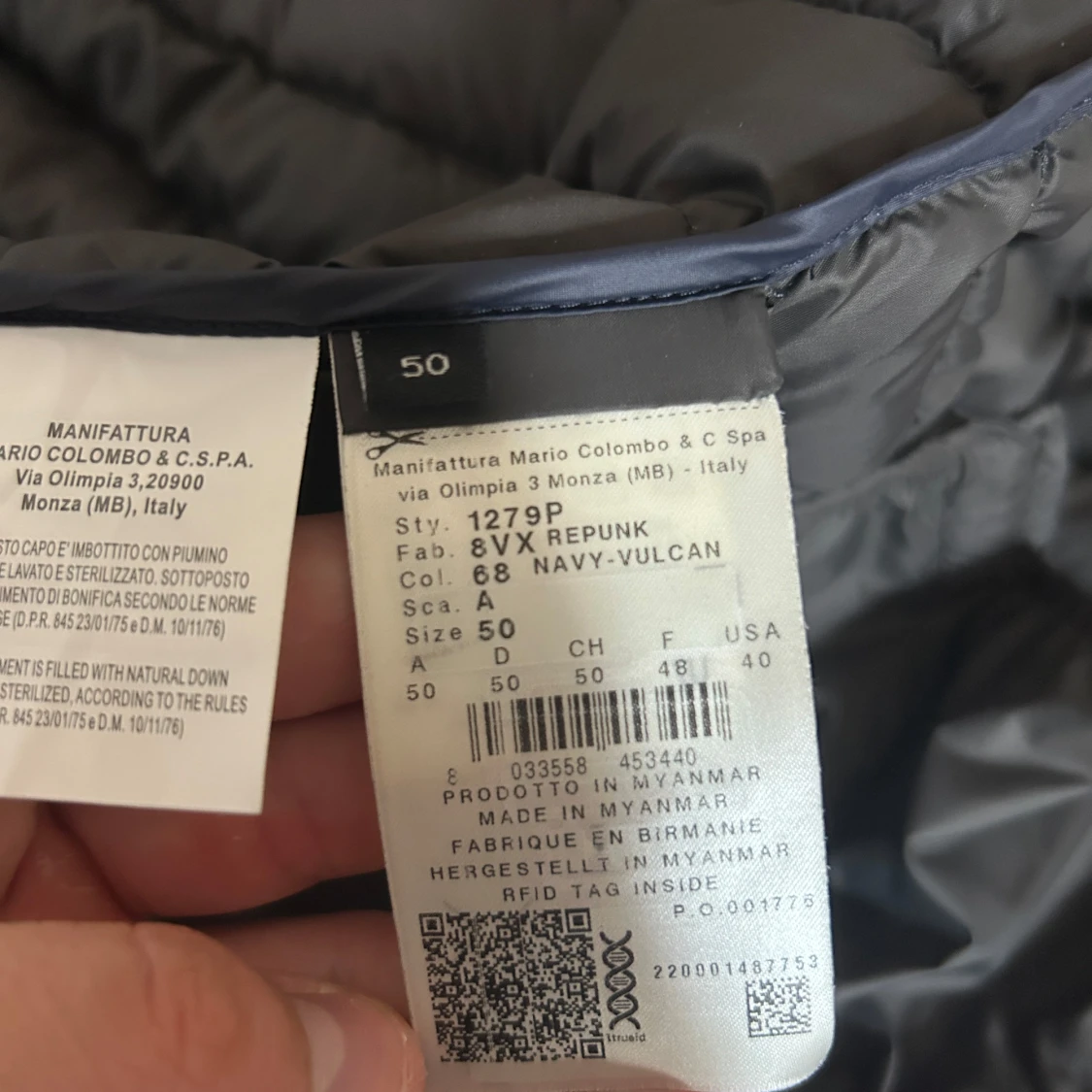 Blå dunjacka från Colmar - 4