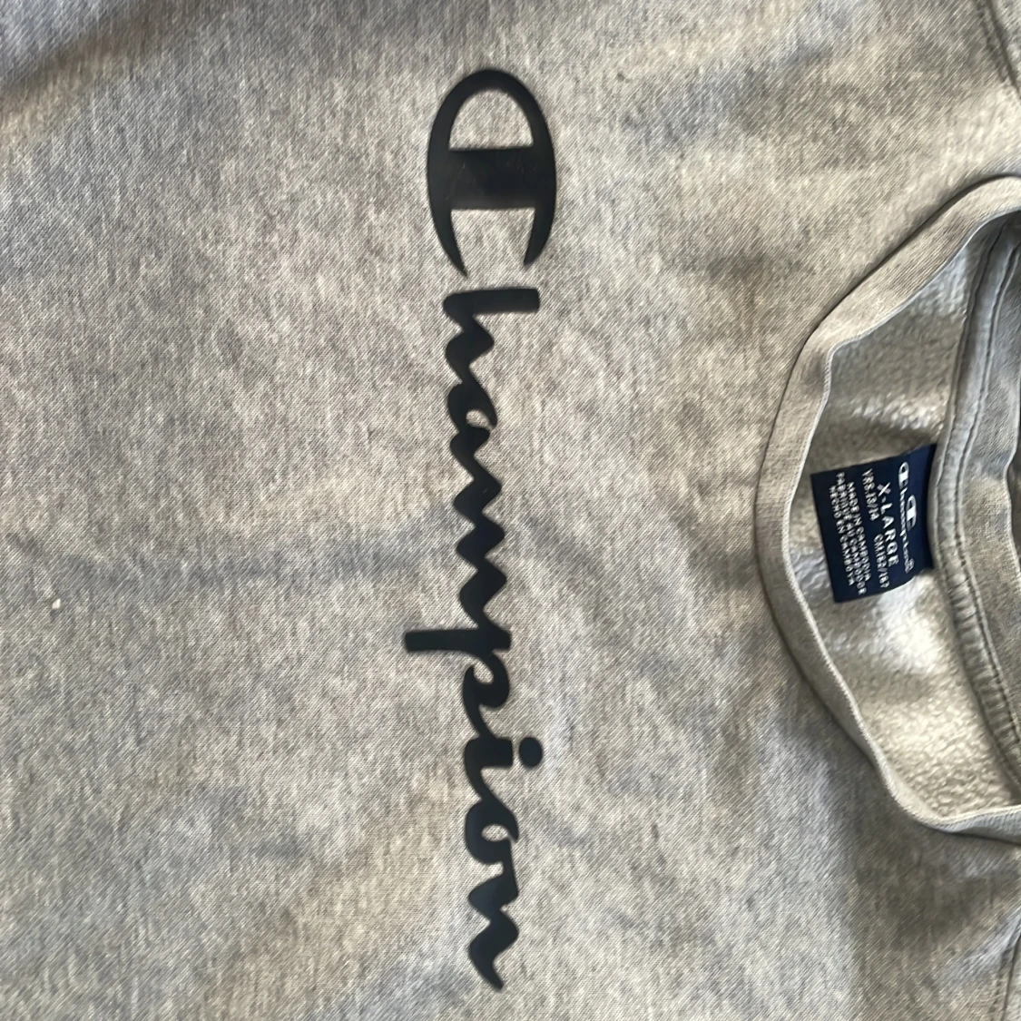 Grå Champion sweatshirt X-Large - 2