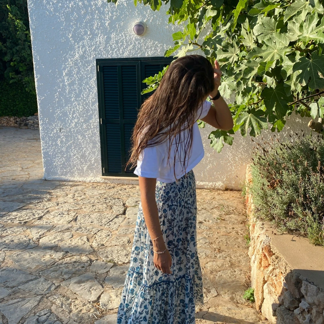 Zara Mönstrad långkjol     - 1