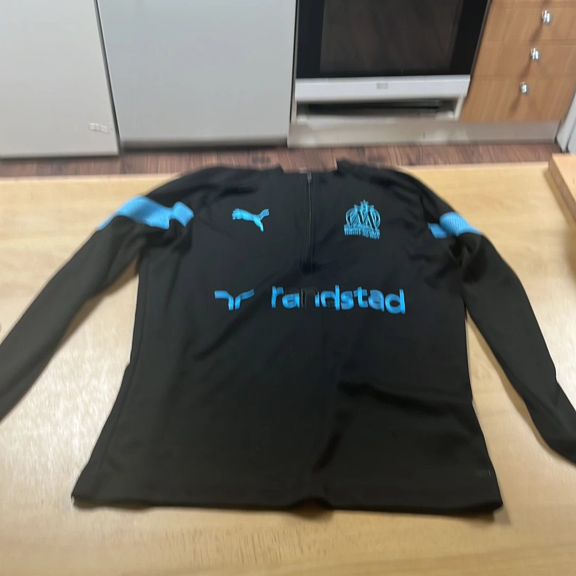 Svart Puma Marseille half zip träningströja - 1