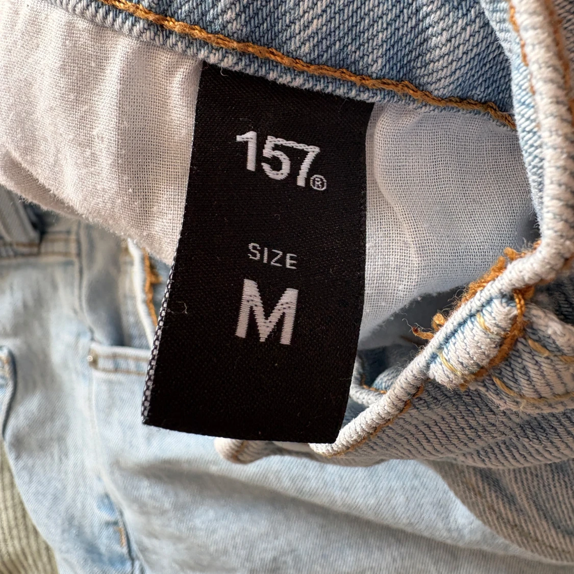 Ljusblå jeansshorts från 157 - 2