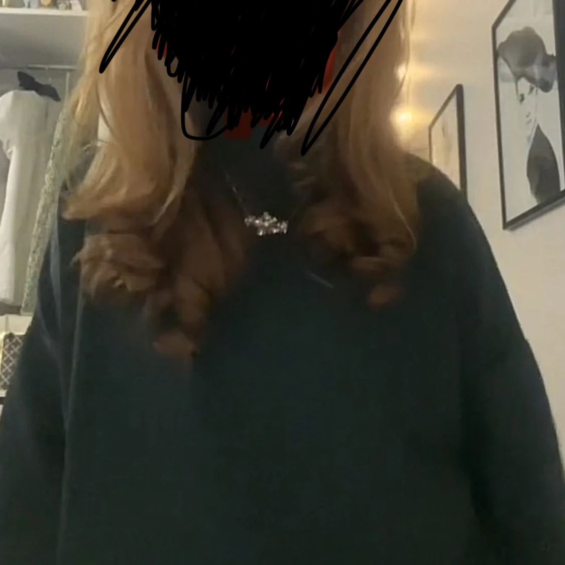 Grön trekvarts tröja från Carin Wester