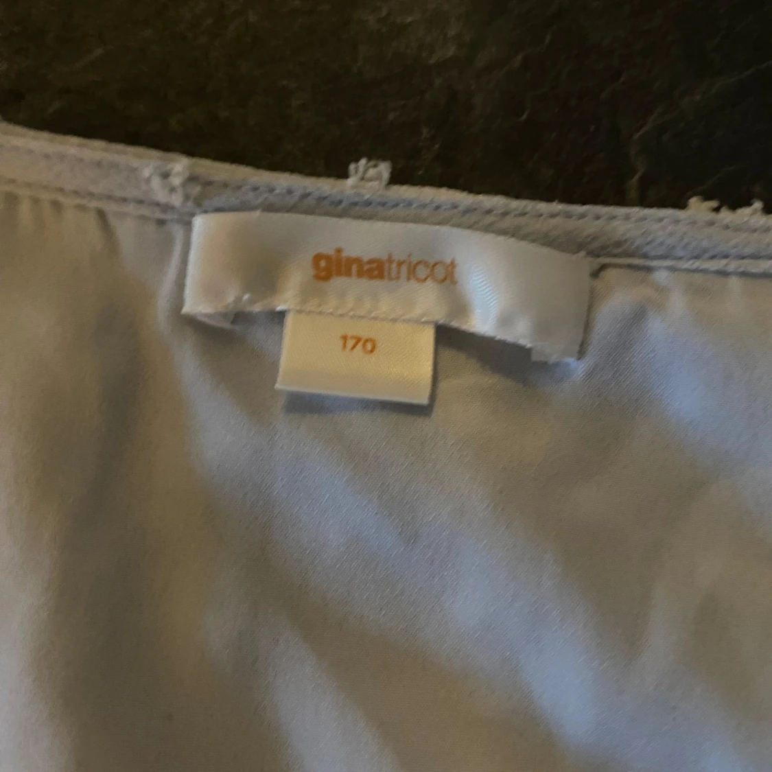 Ljusblå volangblus från Gina Tricot - 1