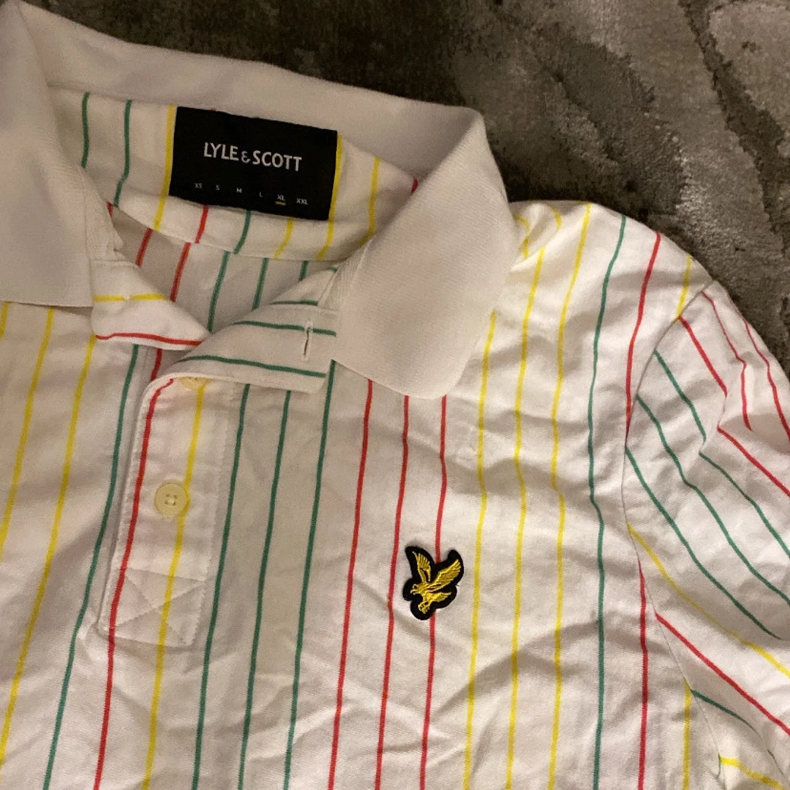 Randig pikétröja från Lyle & Scott - 1