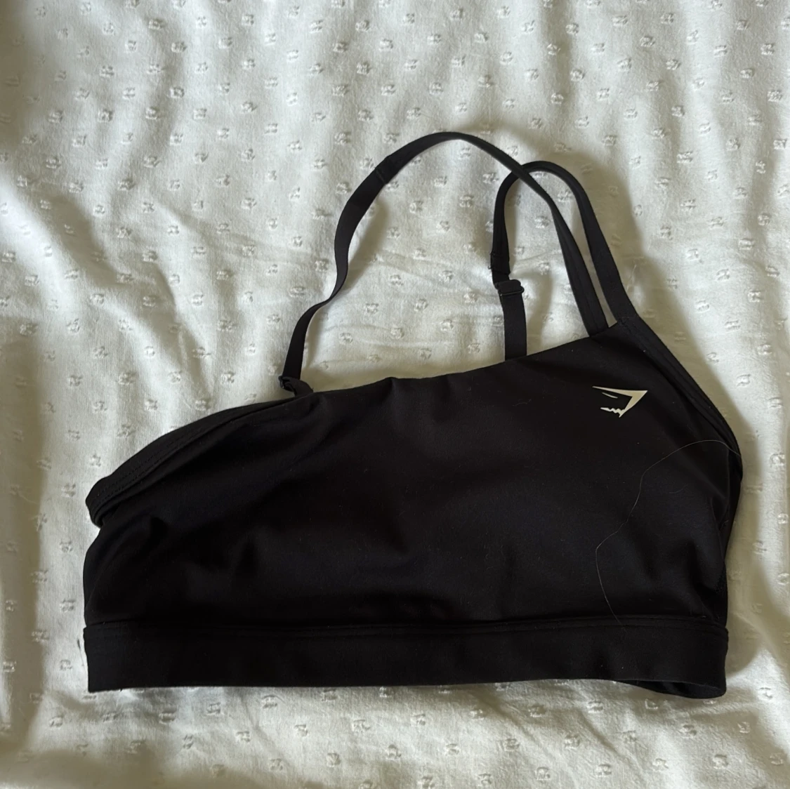 Svart one sholulder top från Gymshark