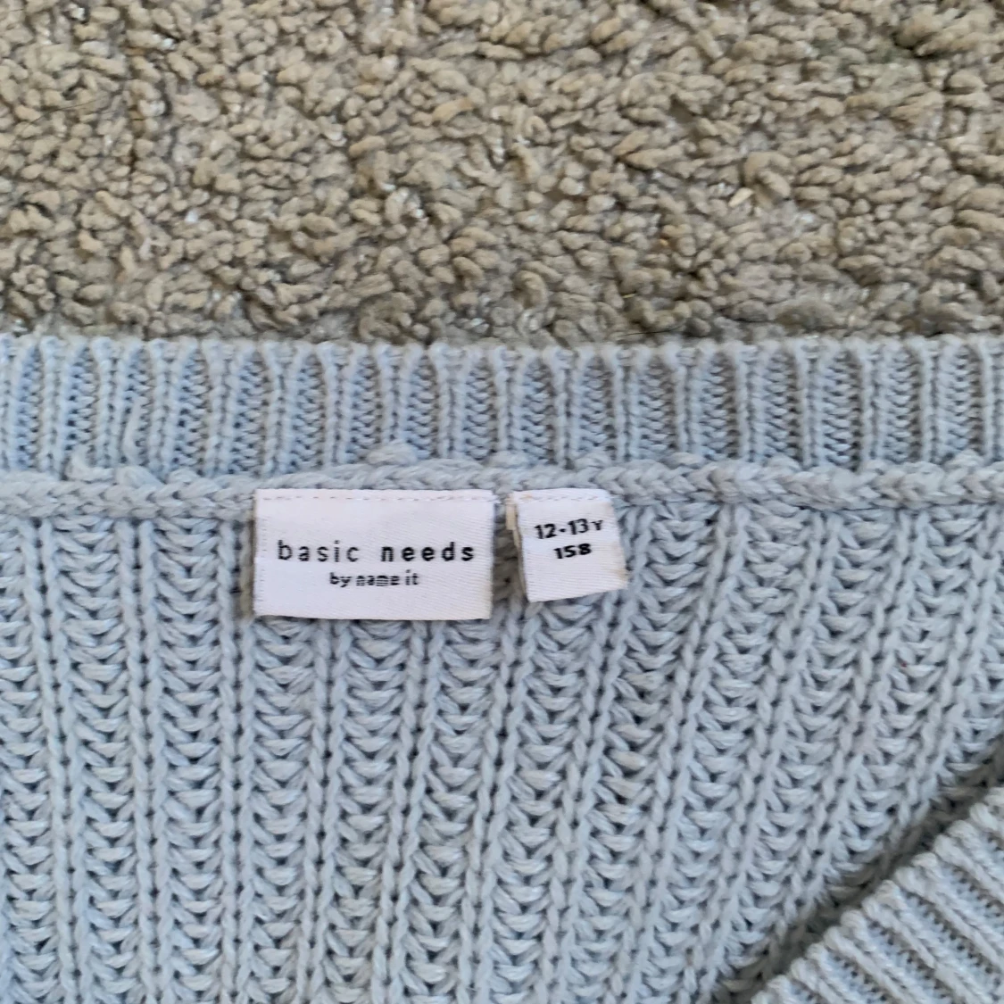 Ljusblå stickad kofta från Name It - 2