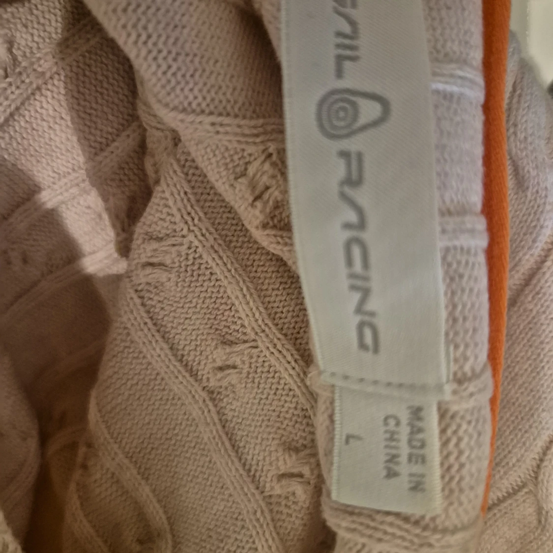 Ljusrosa kabelstickad tröja Sail Racing - 2