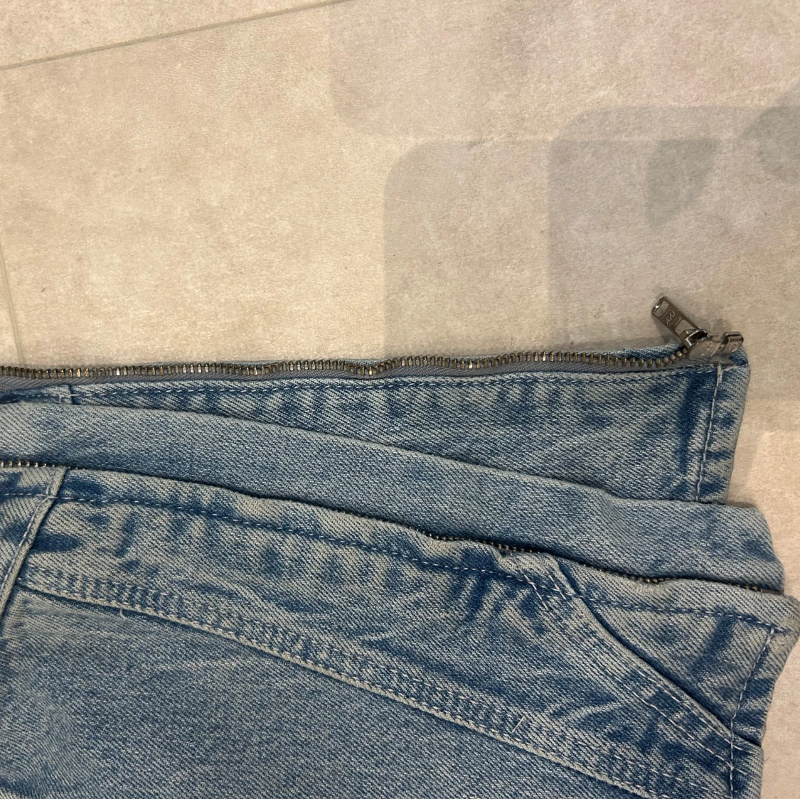 Jeans tubtopp med dragkedja - 2