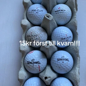 Golfbollar (Top-Flite, Spalding, Topma) - Fynda ett gäng begagnade golfbollar från kända märken som Top-Flite, Spalding och Topma! Perfekt för dig som vill komma igång med golf eller behöver extra bollar till träningen. Säljs billigt – först till kvarn!