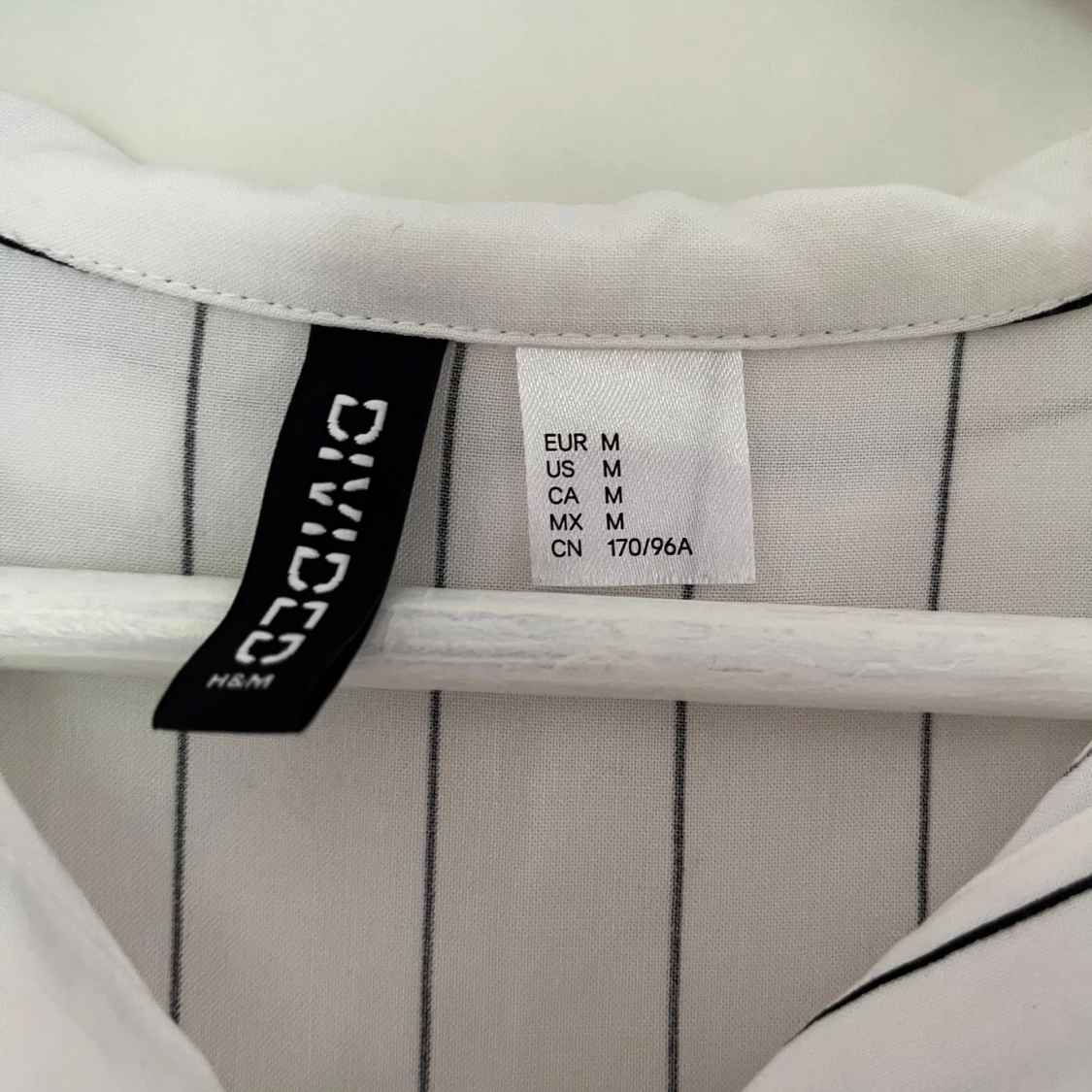 Vit randig croppad skjorta H&M Divided - 2