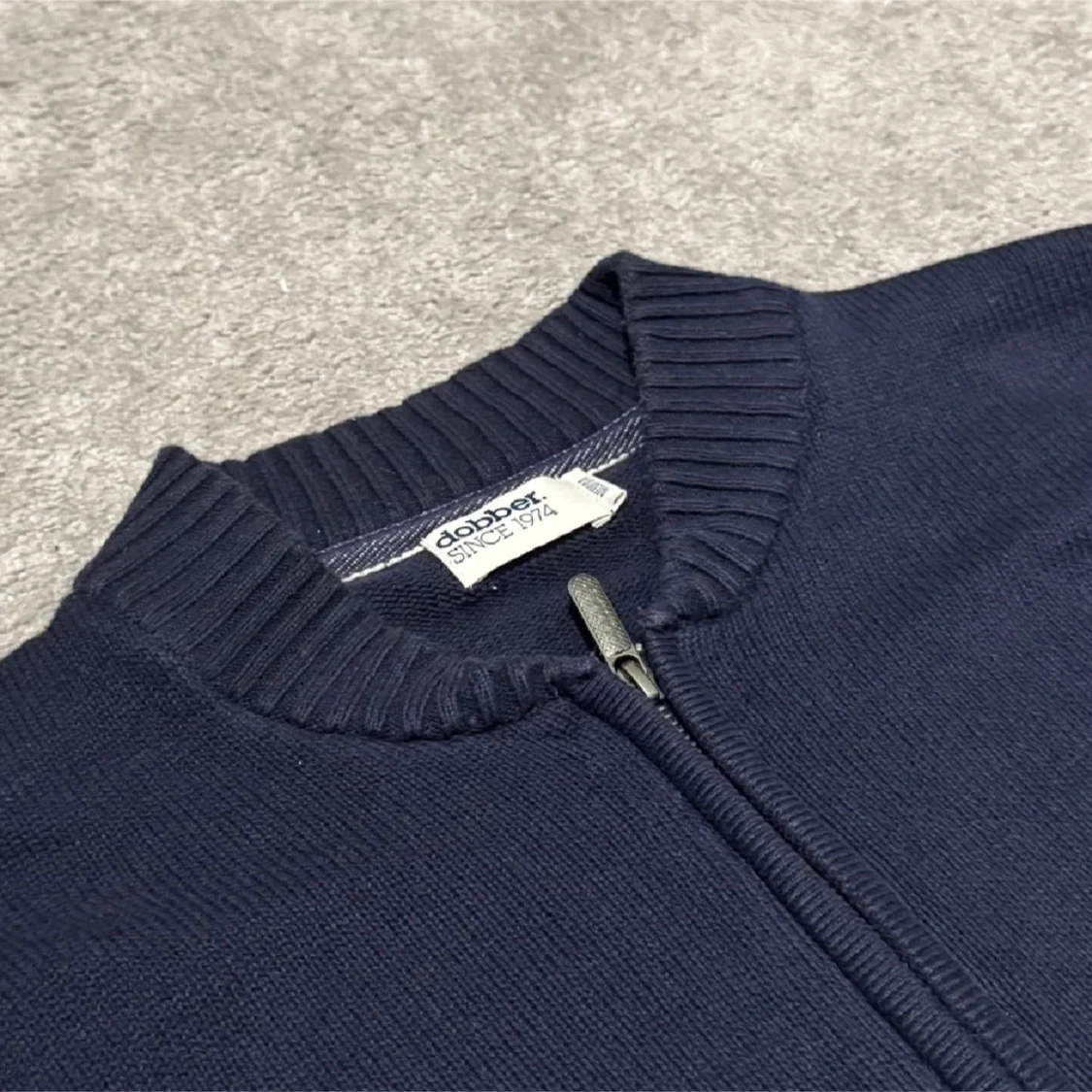 Dobber Zip-Up Mörkblå Kofta - 1