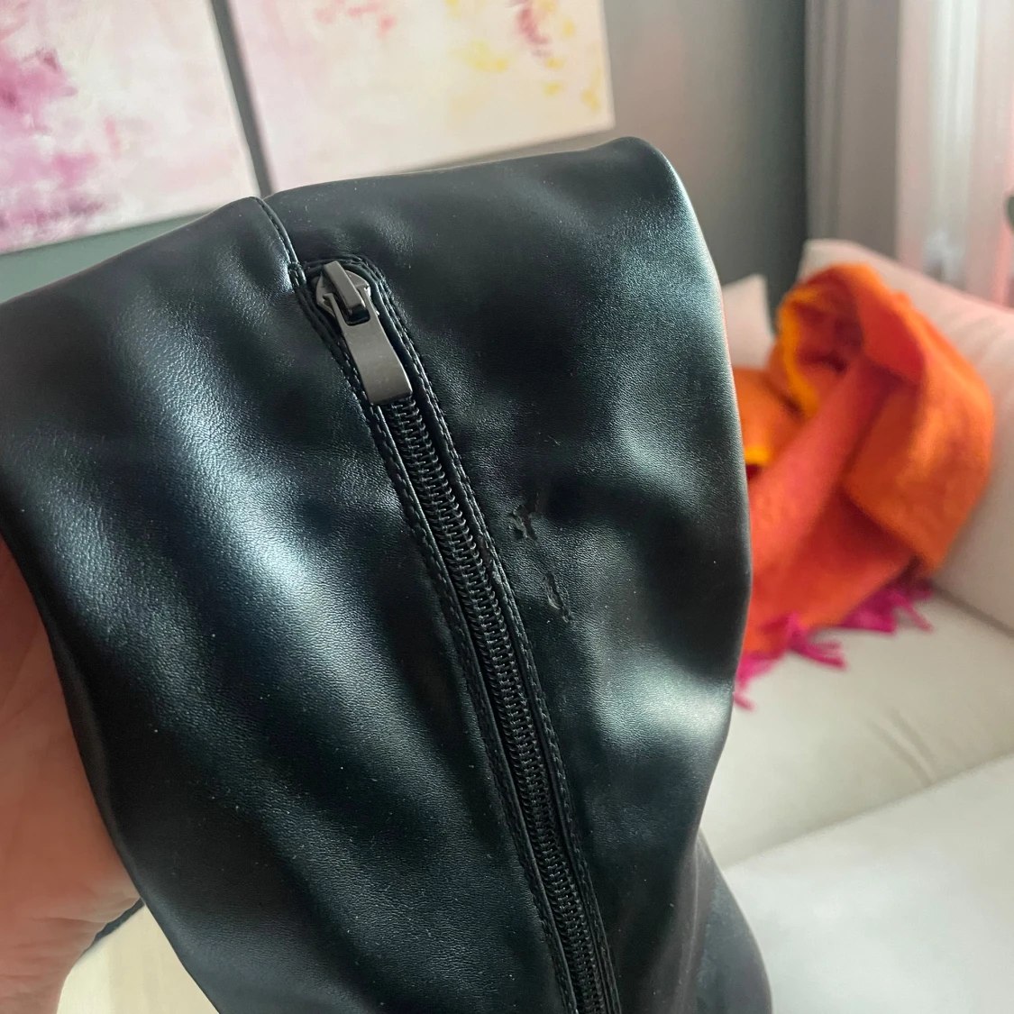 Svarta stövlar med klack - 1