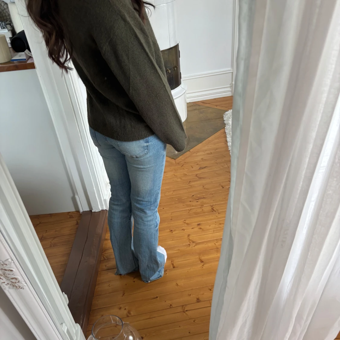 Grön stickad tröja - 3