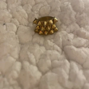 Edblad guld ring med nitar - Edblad ring säljs pågrund av att den inte passar mig , den är storlek 16, 80 mm