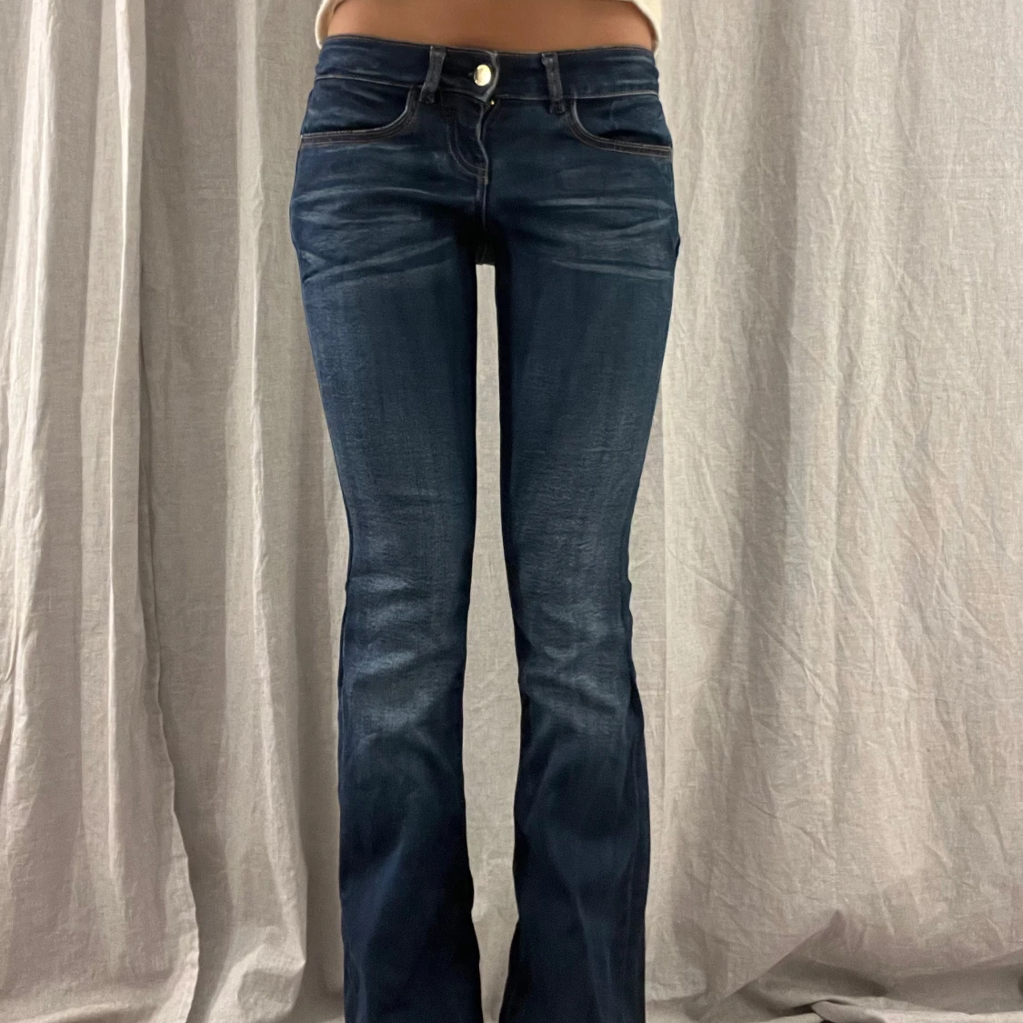 Lågmidjade bootcut jeans - 1