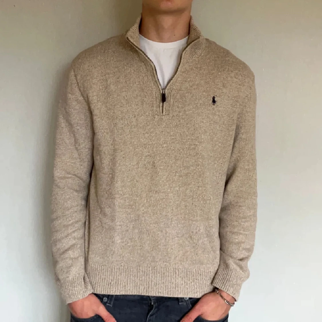Stickad Halfzip-Ralph Lauren