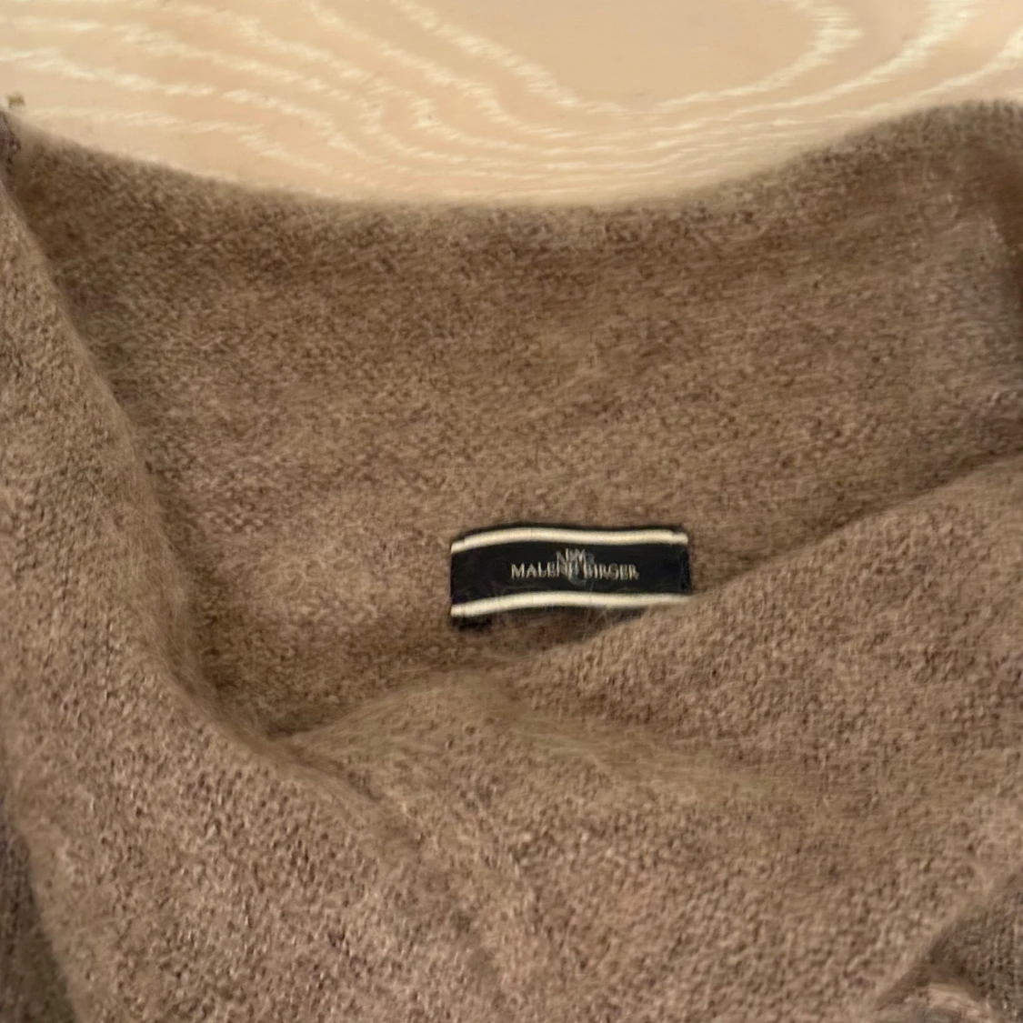 Brun stickad kofta från Malene Birger XS - 3