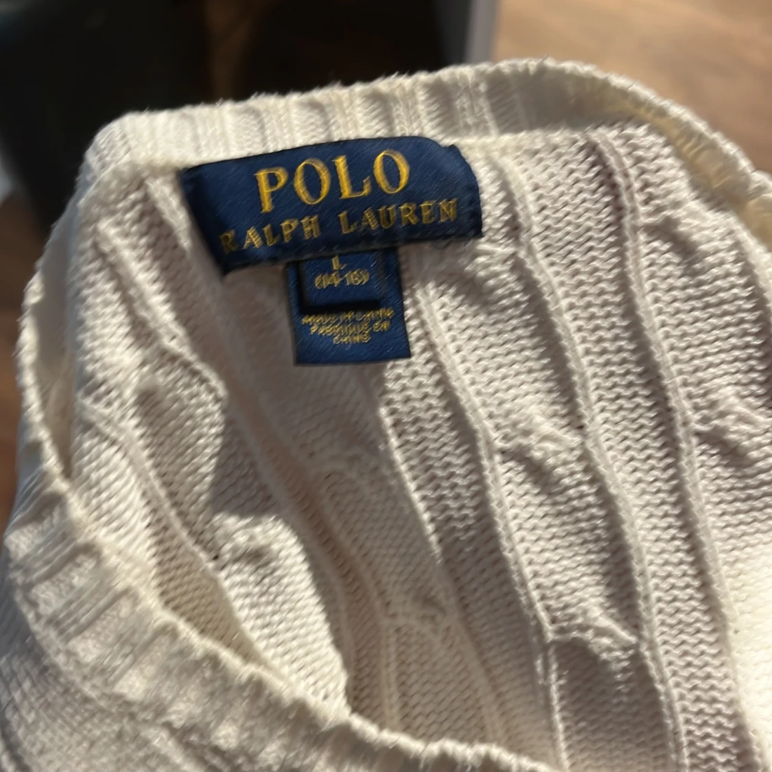 Vit kabelstickad tröja Polo Ralph Lauren - 2