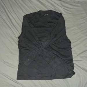 Svart långärmad tröja Abercrombie - Svart långärmad tröja från Abercrombie & Fitch i mjuk bomull. Enkel och clean design med rund halsringning, perfekt för en stilren look. Passar dig som gillar basic plagg med snygg passform.