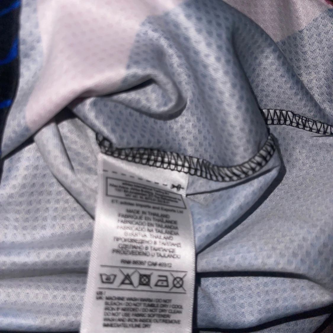 Japan Adidas blå/svart fotbollströja L - 4