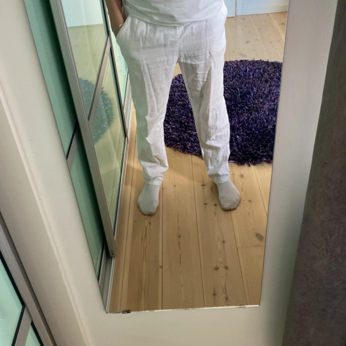 Vita linnebyxor från Cubus - 2