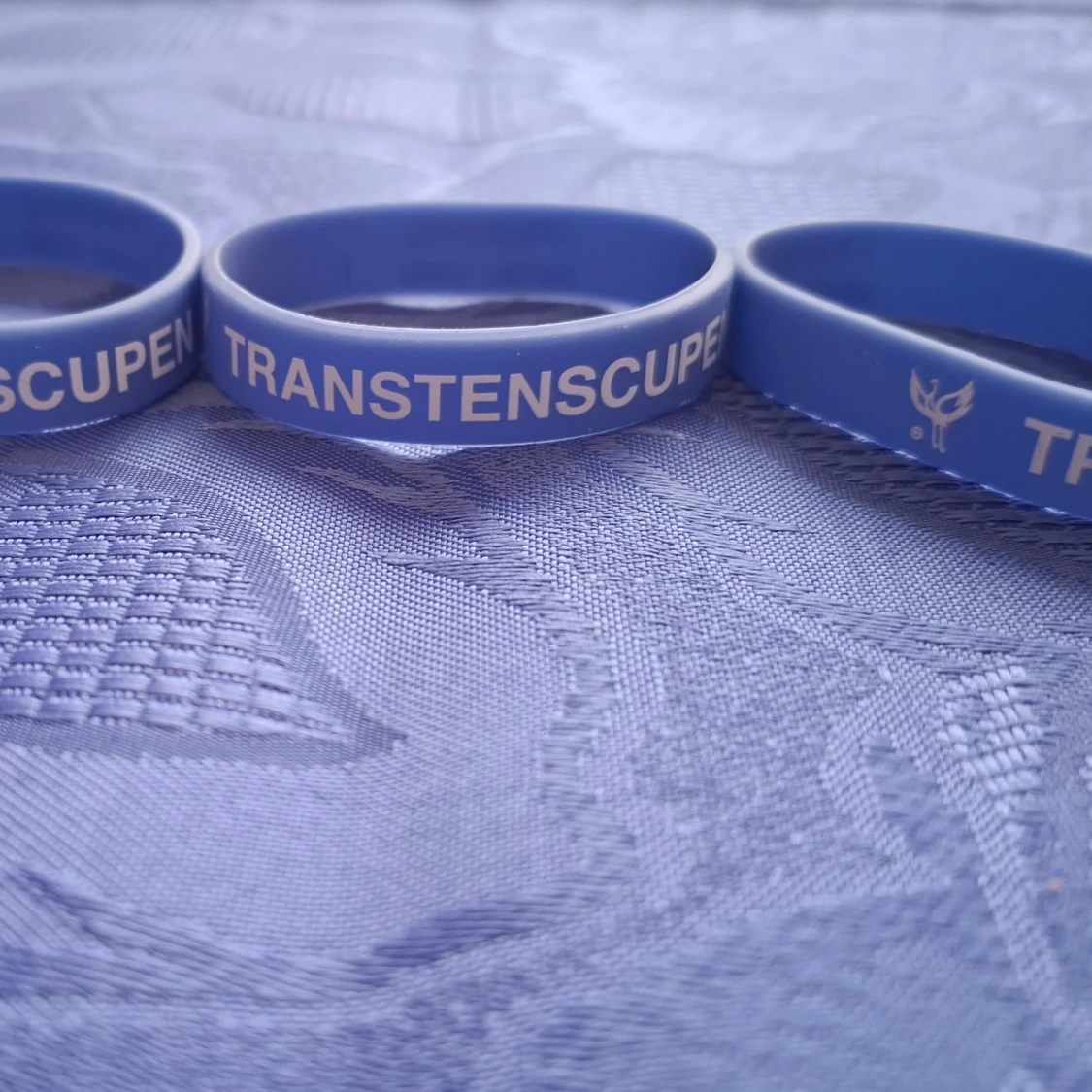 Blått silikonarmband Transtenscupen