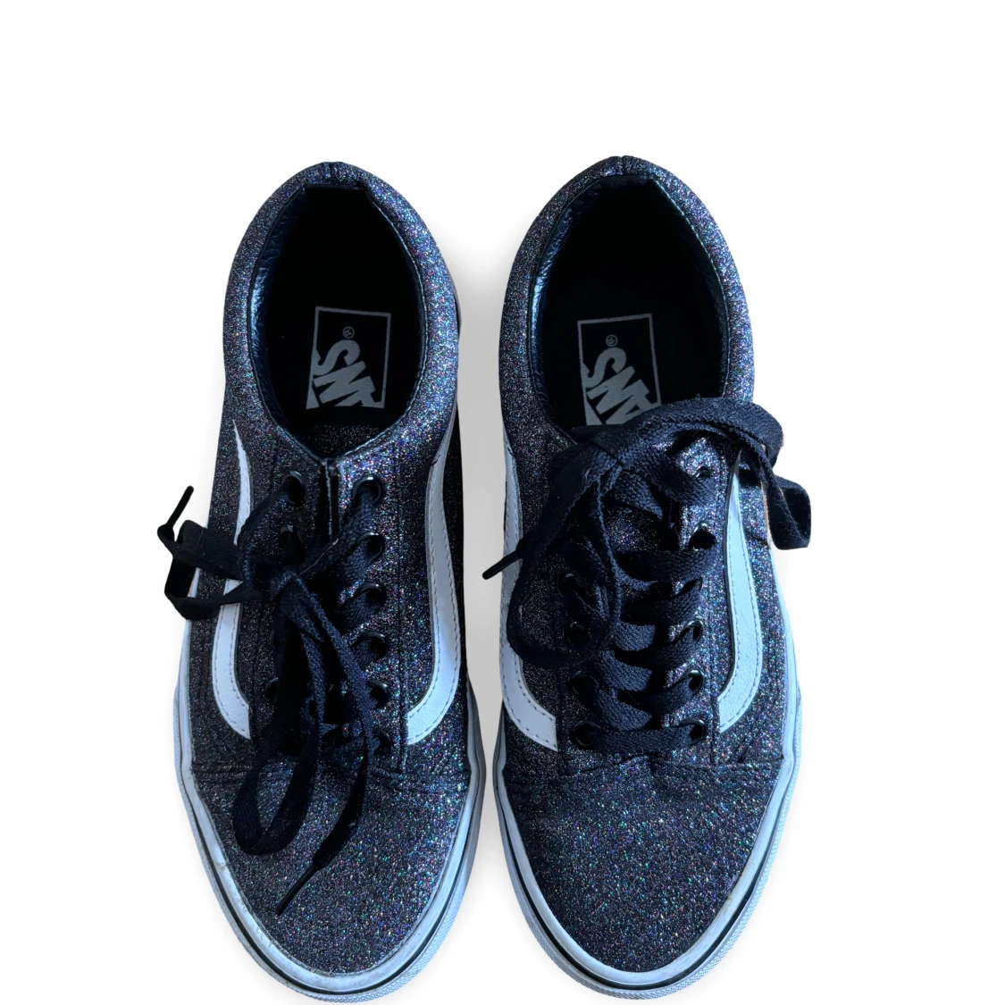 Svarta glittriga sneakers från Vans - 1