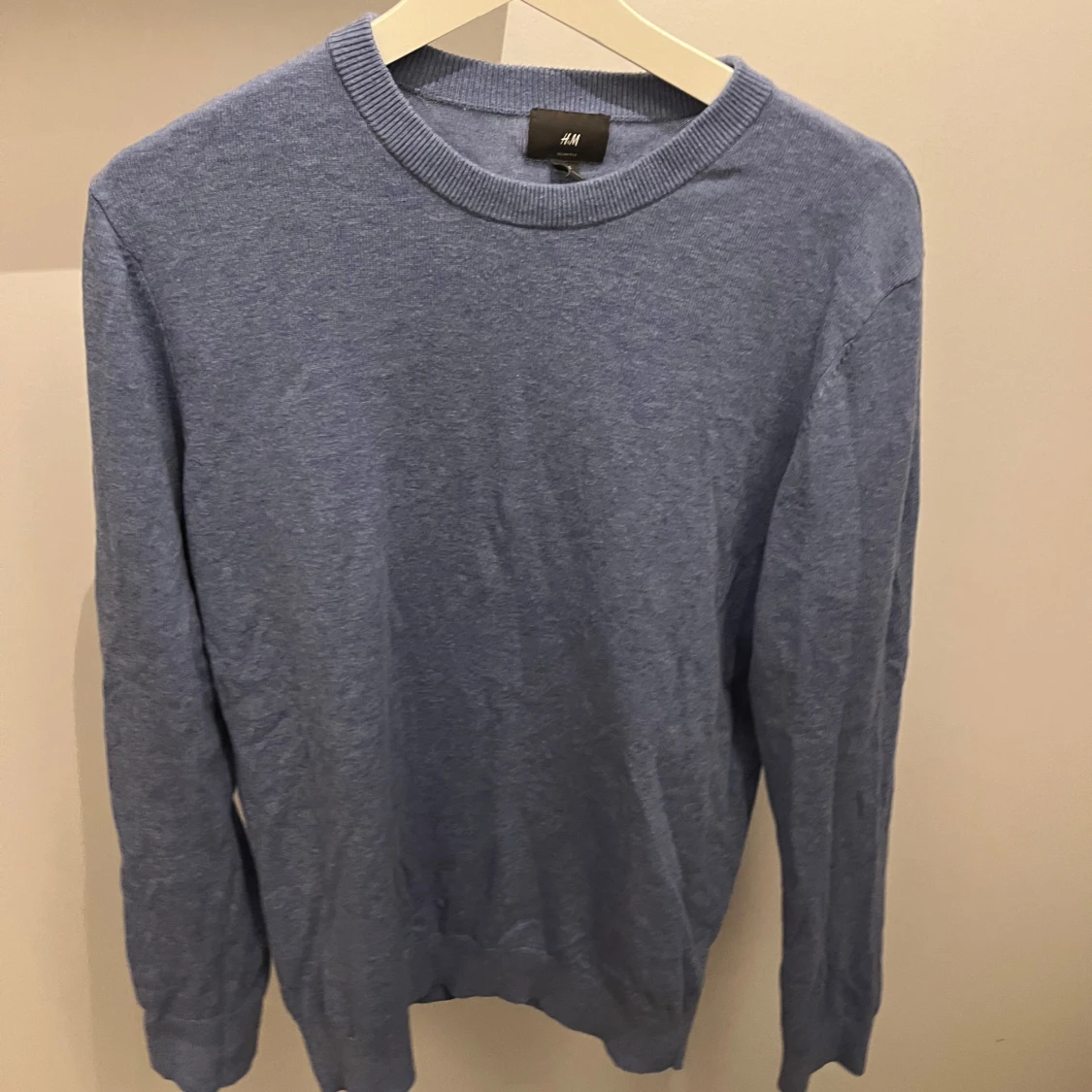 Ljusblå stickad tröja från H&M - 1