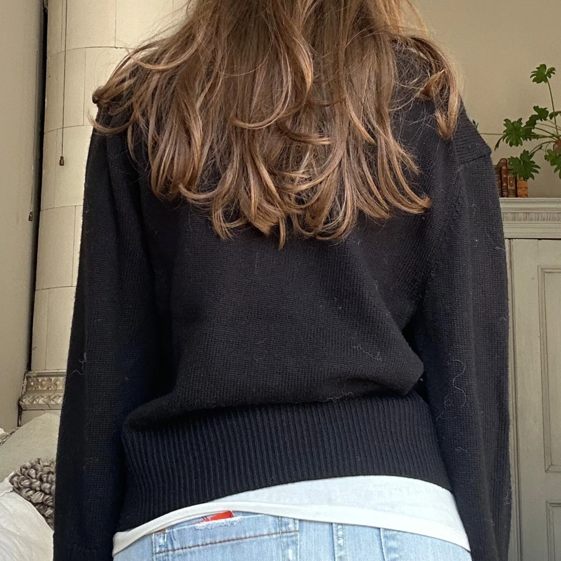 Svart stickad neo noir kofta💞 - 4