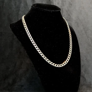 Pansarlänk Halsband Äkta 925 Silver - Diamantslipad pansarlänk i äkta 925 silver, 46cm lång och 6mm bred, väger 31.09g! Stämplad och klar.