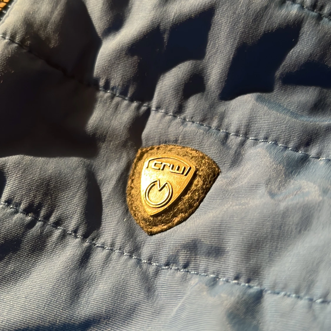 Blå quiltad dunväst från CRW - 3