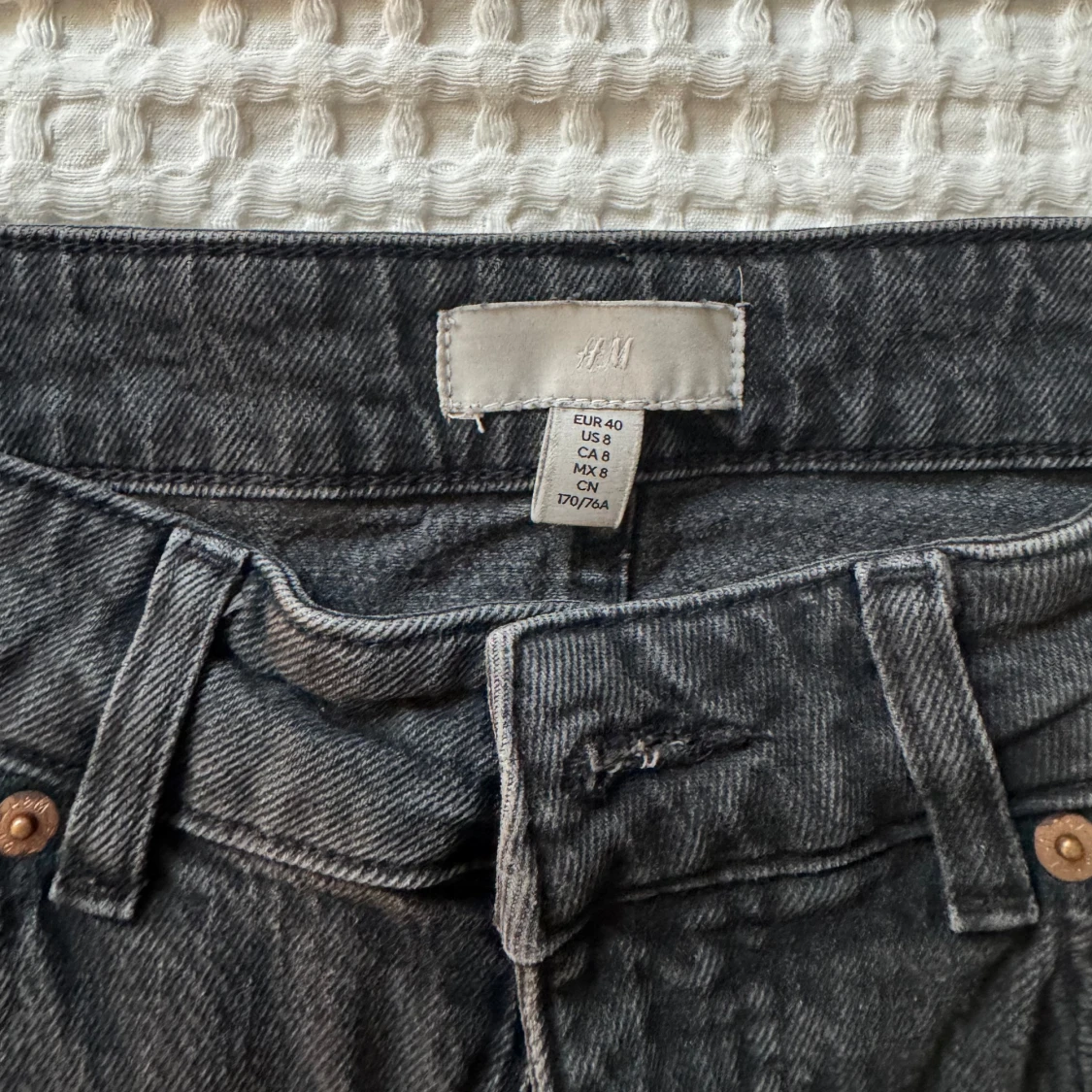 Svarta raka jeans från H&M - 2