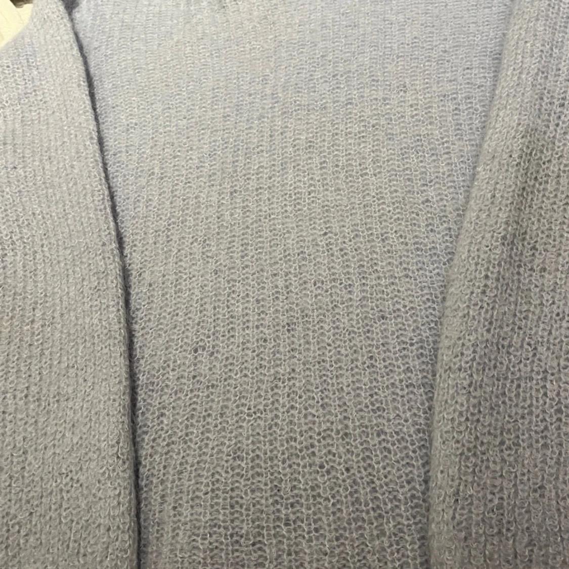 Himmelblå stickad tröja - 2