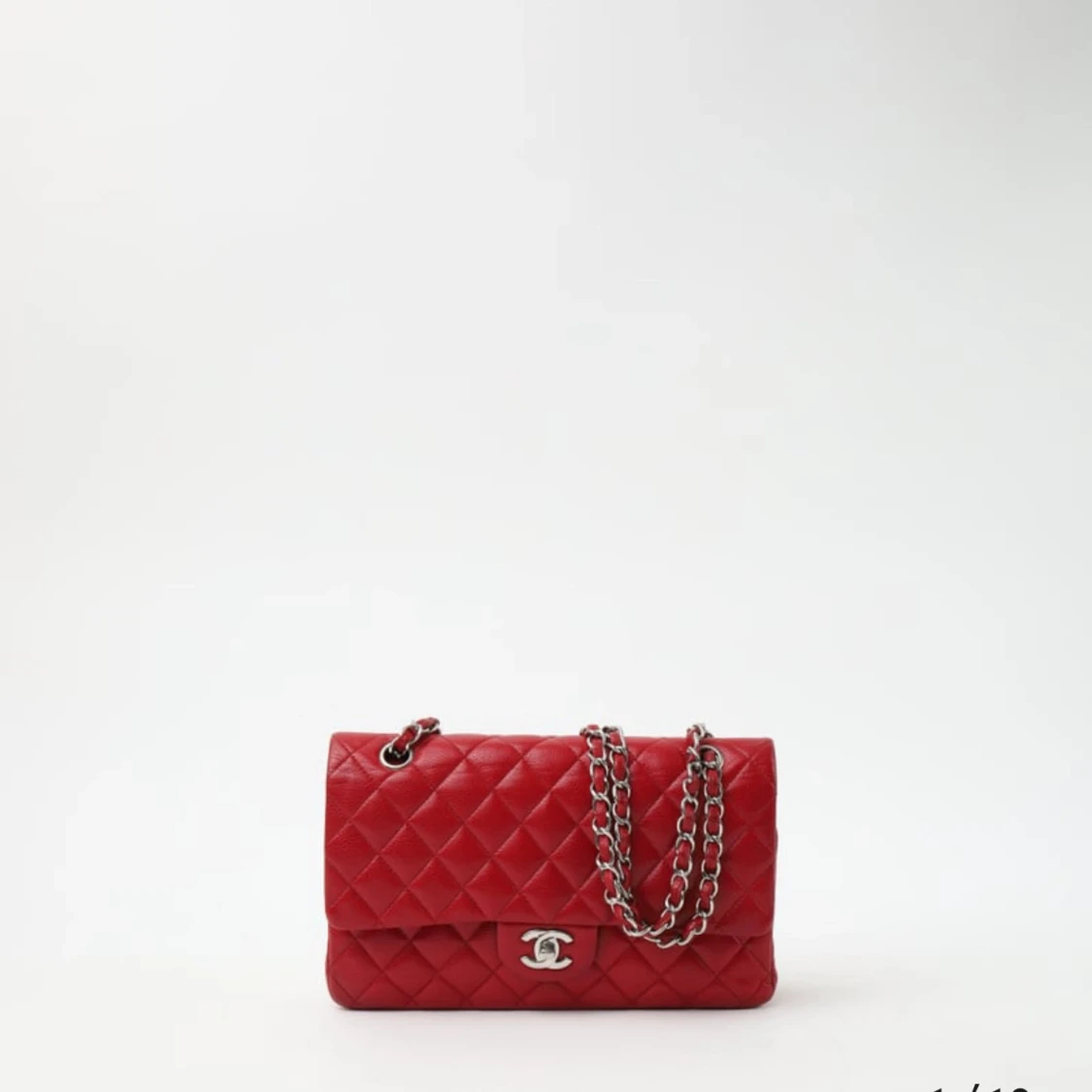 Röd quiltad axelväska från Chanel - 1