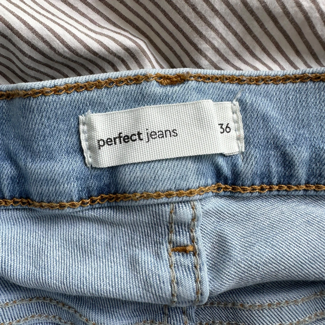 Ljusblå bootcut jeans - 4