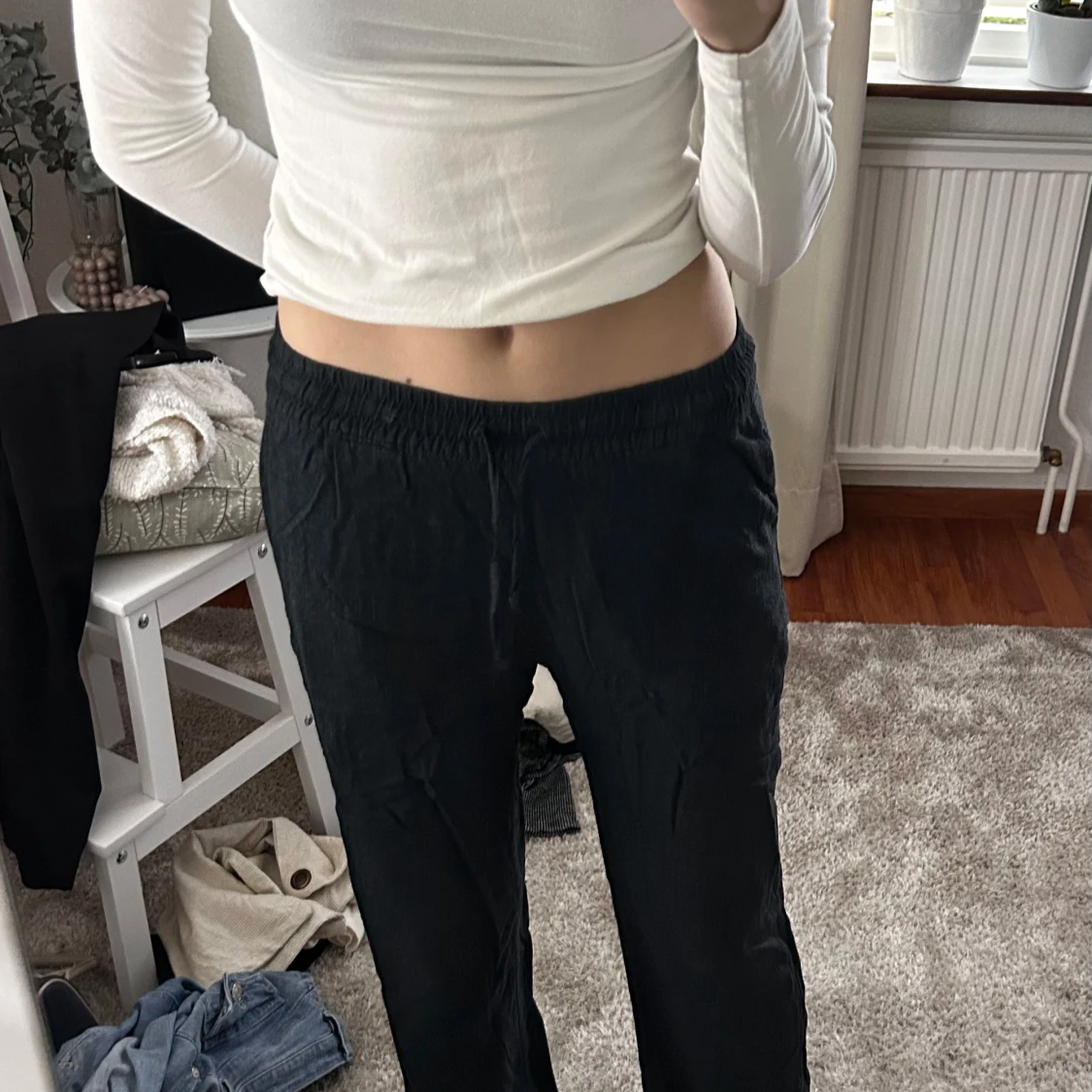 INTRESSEKOLL Svarta linnebyxor - 3