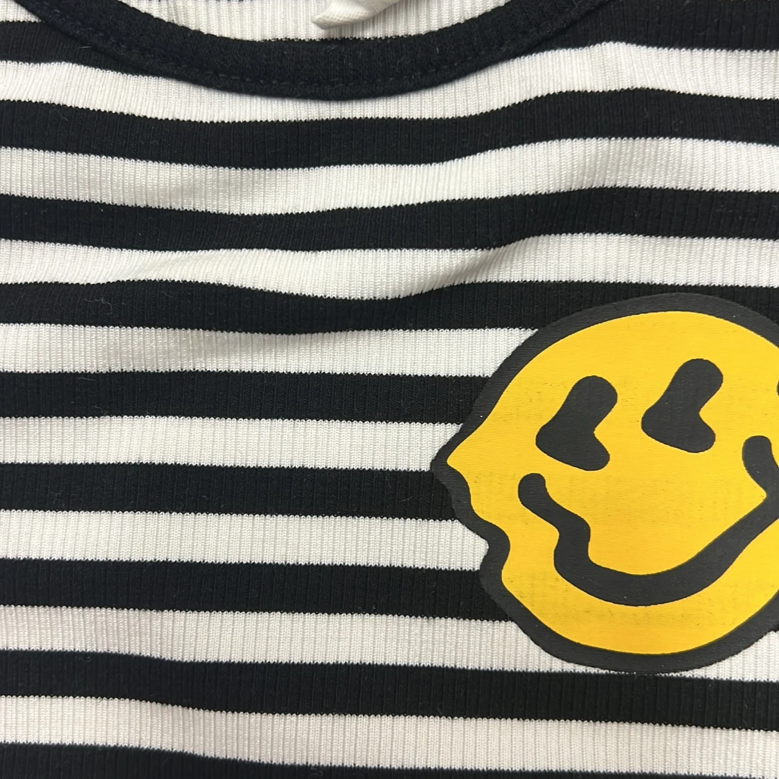 Randig croppad linnetopp från SHEIN - 3