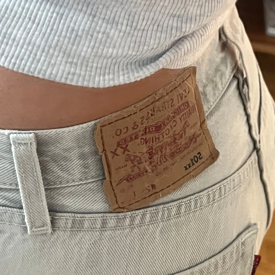 Levi's 501 ljusa raka jeans - 3